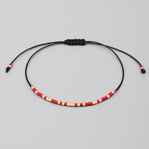Title 8, Fashion Personality Handmade Woven Wax Line Bra...