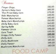 Food Camp menu 2