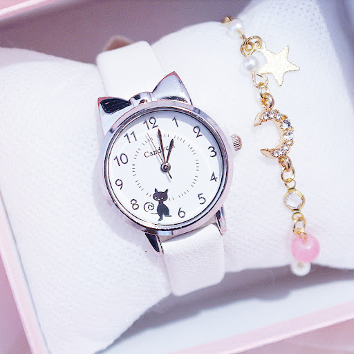 Title 2, Simple girl heart Japanese watch. Elegant desig...