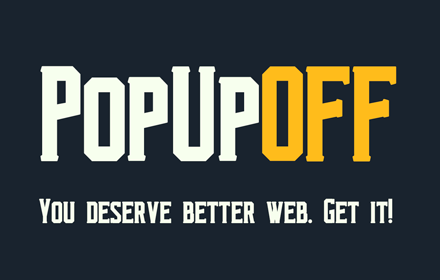 PopUpOFF - Popup and overlay blocker small promo image