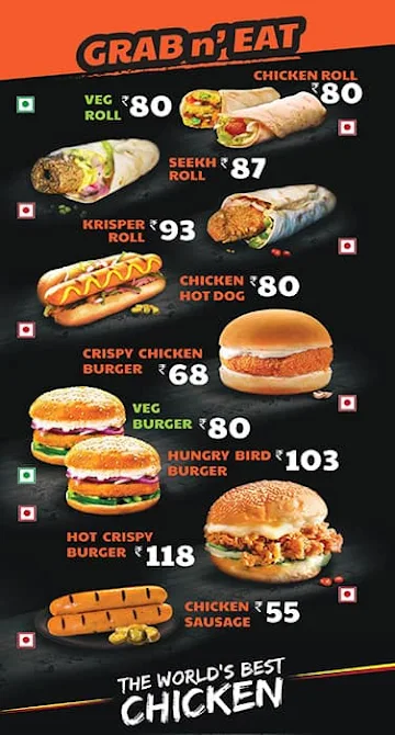 Five Star Chicken menu 