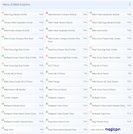 Millet Express menu 2