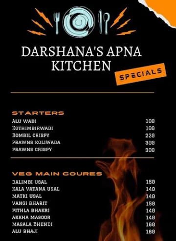 Darshana's Apna Kitchen menu 