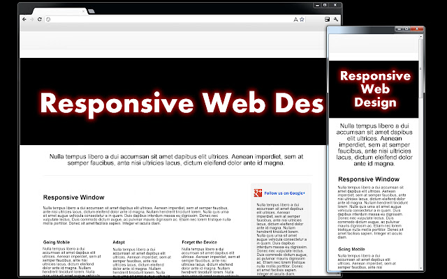 Responsive Window chrome extension