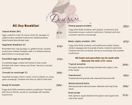 Dear A & M Cafe menu 2