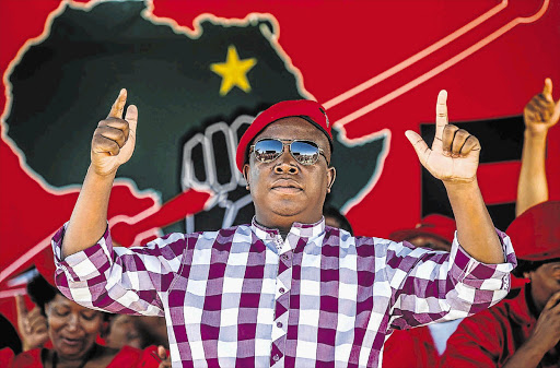 Julius Malema has struggled to attract consistently large audiences during his campaign.