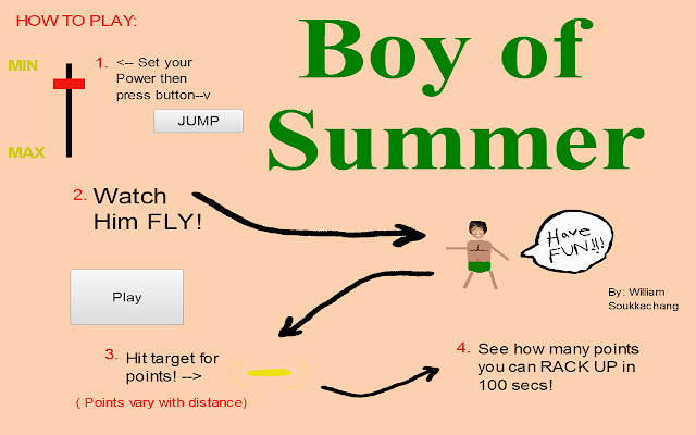 Boy of Summer chrome extension