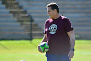 Rassie Erasmus (Director of Rugby) during the South Africa men's national rugby team training session at Danie Craven Stadium on October 26, 2022 in Stellenbosch.