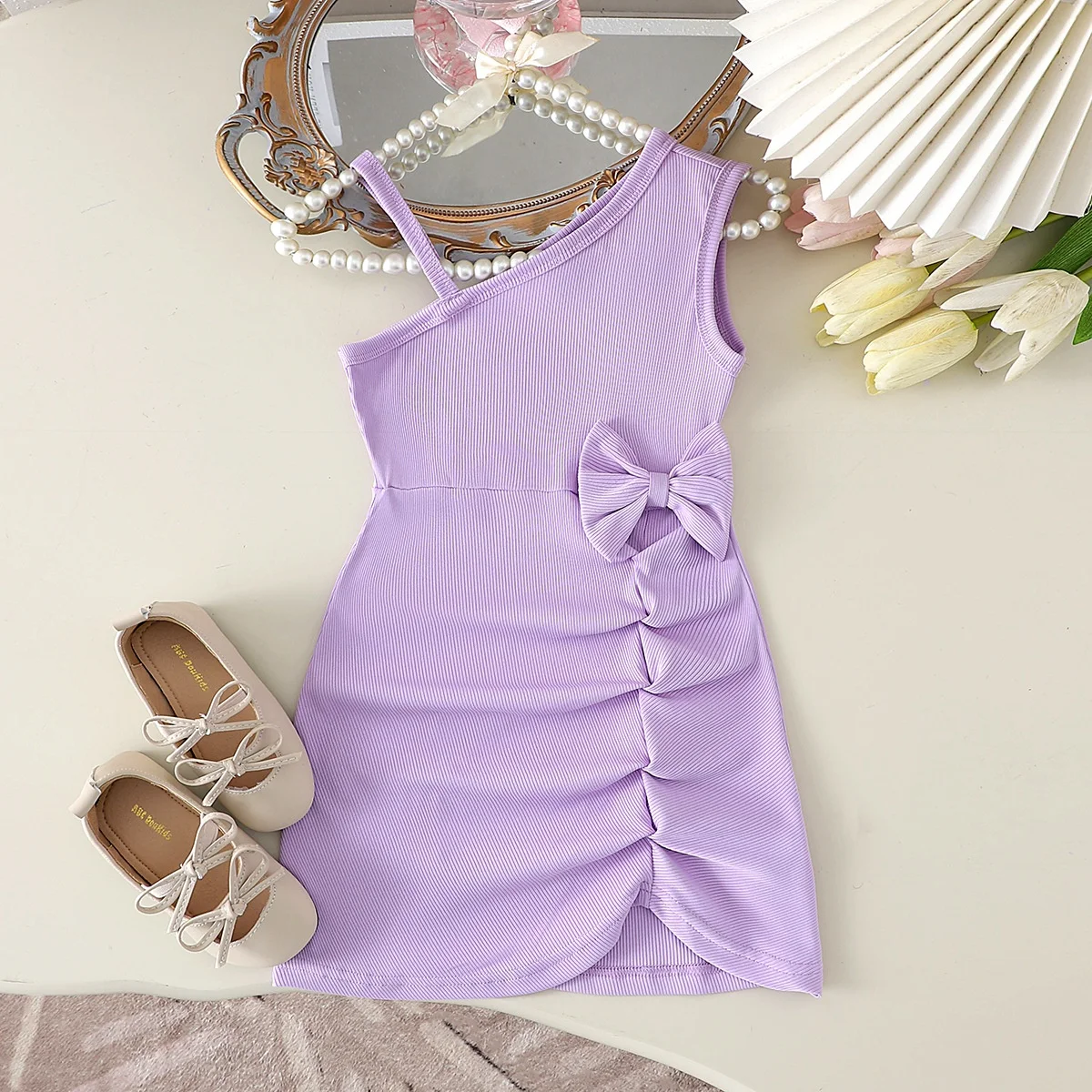 Title 2, Girls Sling Green Summer Dress Comfortable and...