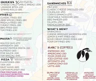 The Dark Roast menu 1