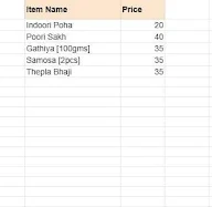 Maa Amba Food Court & Tea Stall menu 1