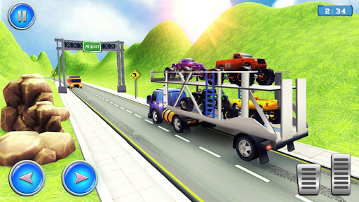 Monster Truck Cargo Airplane Car Transport Games