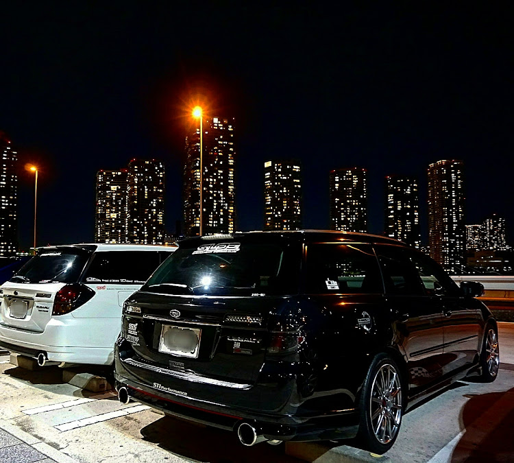 レガシィツーリングワゴンの夜景・辰巳第一PA・プチオフ会・スバルオフ会に関するカスタム事例の投稿画像5枚目