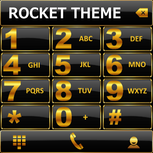 Theme Black Gold RocketDial