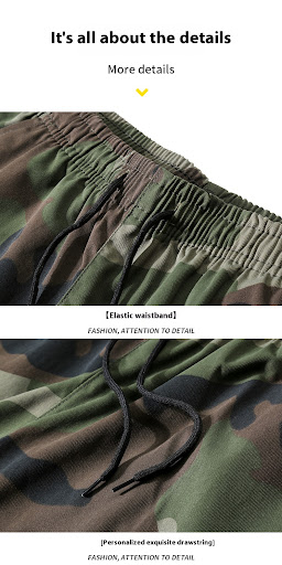 Title 14, Pantalones cargo de camuflaje para hombre anuda...