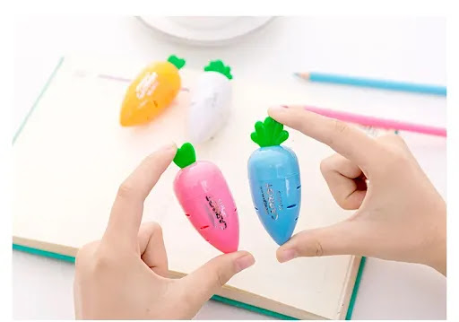 Title 9, Cartoon Cute Radish Pencil Sharpener. Sharpen y...