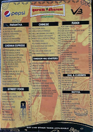 Garam Dharam menu 1