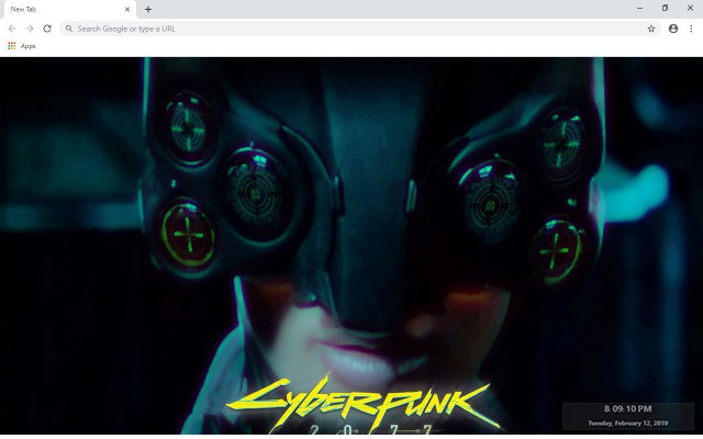Cyberpunk 2077 New Tab Theme