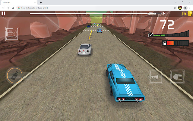 Traffic Car Revolt Game chrome extension