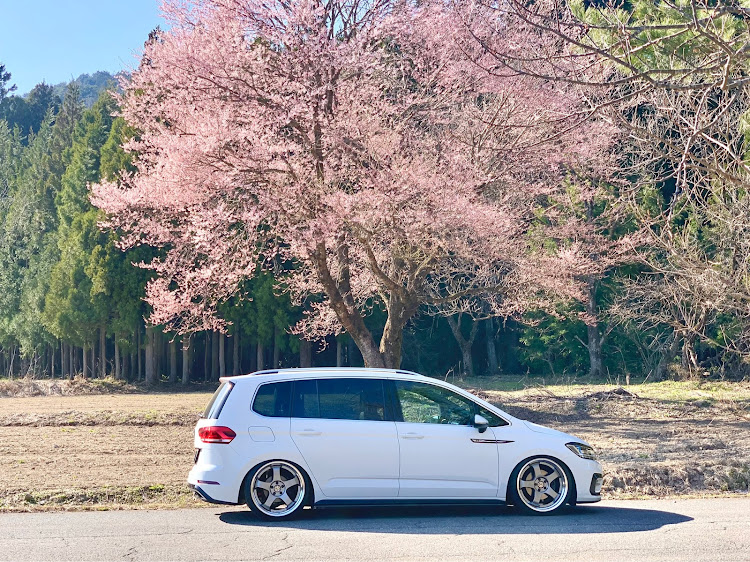 ゴルフトゥーランのトゥーラン・VW・桜と愛車・ドライブ・ピックアップに選ばれたいに関するカスタム事例の投稿画像1枚目