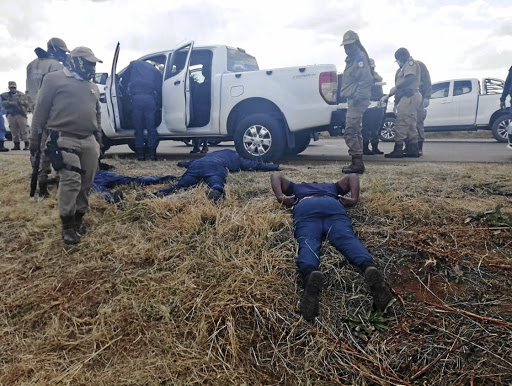 Gauteng traffic police arrested three alleged hitmen along the R513 in Pretoria. The suspects were allegedly hired to kill taxi bosses. /Supplied