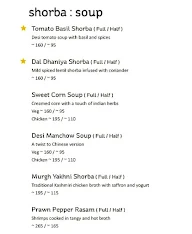 The Yellow Chilli menu 1