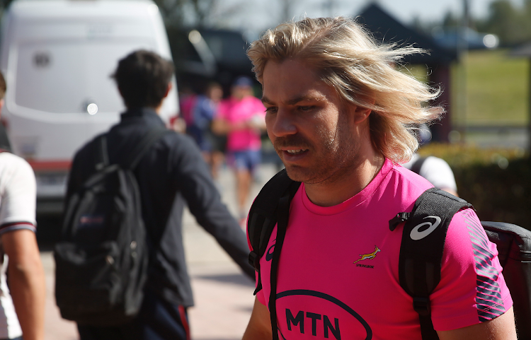 Faf de Klerk arrives to attend a Springbok training session at San Isidro Club in San Isidro, Argentina ahead of their Rugby Championship match against the Pumas. Picture: GETTY IMAGES/DANIEL JAYO