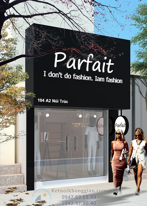 Thiết kế shop thời trang parfait