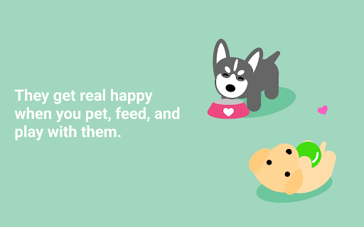 Happy dog - virtual pet for you and friends