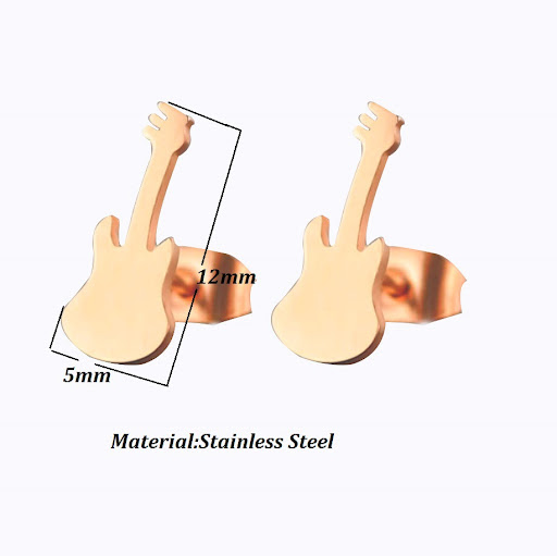 Title 1, Simple sweet violin ornament earrings, European...