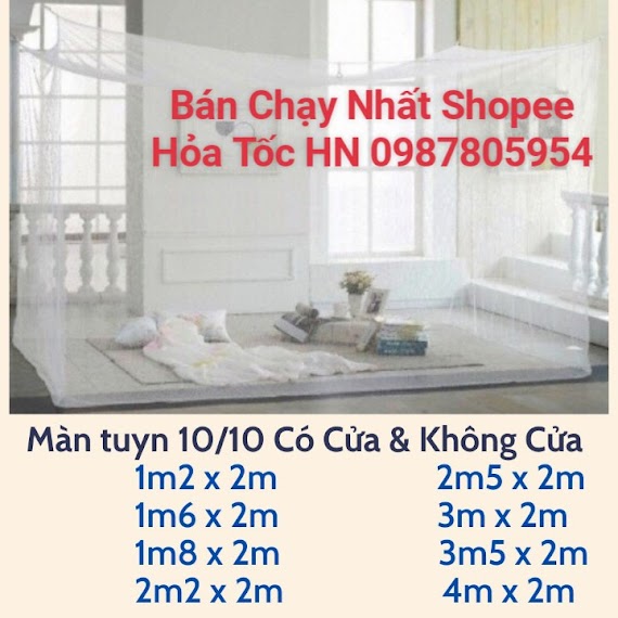 [Rẻ Chưa Từng Có] Tổng Kho Màn Tuyn 1M2, 1M6, 1M8, 2M2 , Màn Tuyn Chống Muỗi Giá Tốt Nhất