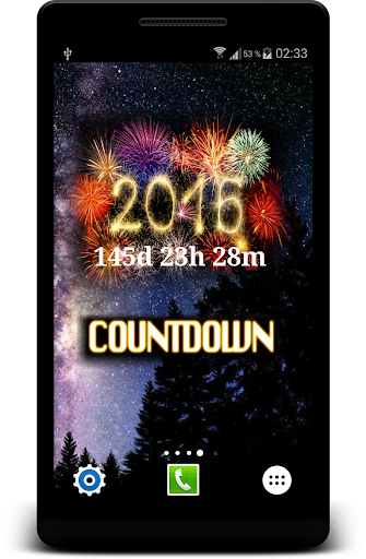 New Year 2016 Countdown Widget