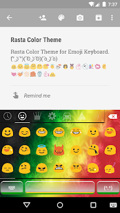 Rasta Color Emoji Keyboard - náhled