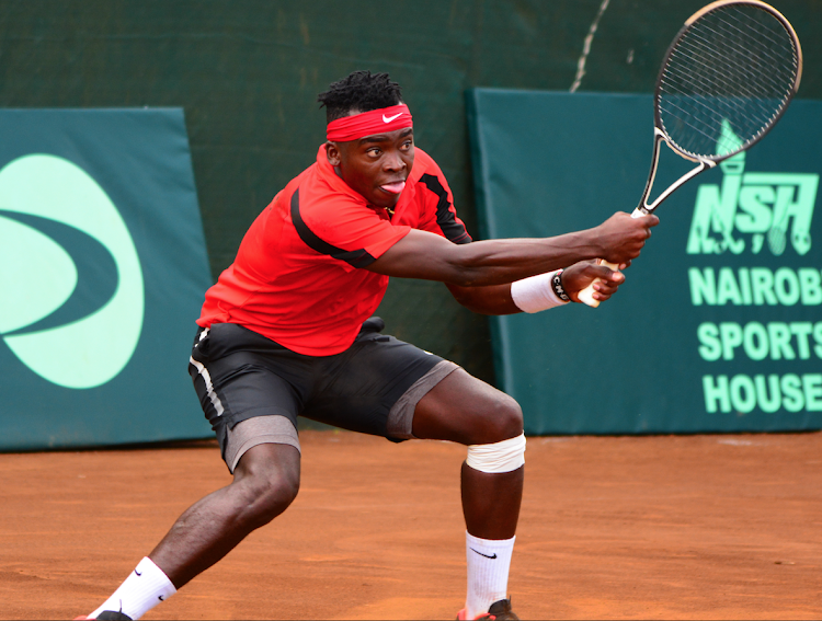 Kenya's Ismael Changawa in yesterday's action