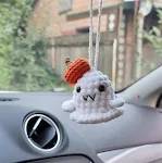 Little Ghost Wears Pumpkin Hat