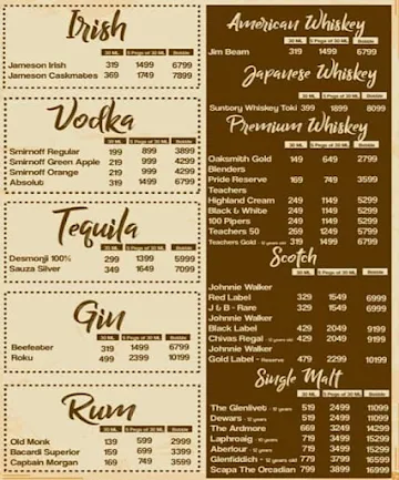 Rangla Punjab menu 