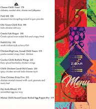 Z Bar - Zone by The Park menu 4