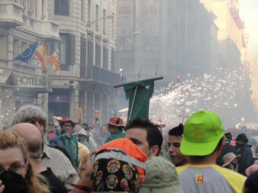 Correfoc The Fire Run Barcelona Spain 2010