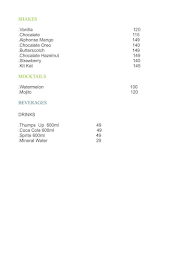 The Burger Bistro menu 4