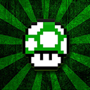 Mario's 1UP Mushroom Grunge