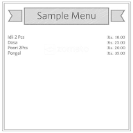 Lady Idly Shop menu 1