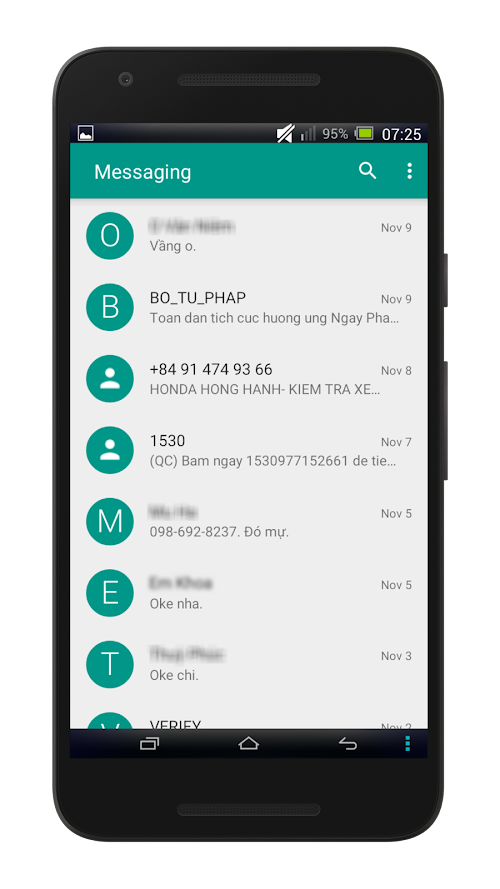 Android application Messaging SMS + MMS screenshort