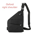 Black Oxford right shoulder