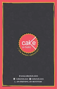 Cake-o-holic menu 1