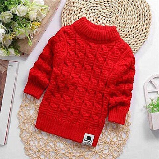 Title 10, Plush Thick Knitted Fir Bottoming Shirt for Bab...