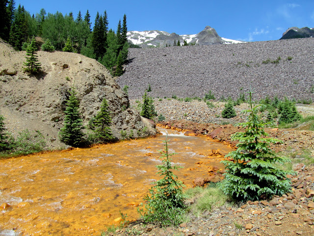 A very orange Red Mountain Creek