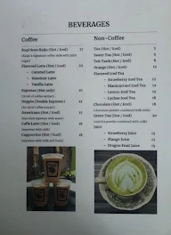 Kaiju Coffee menu 1