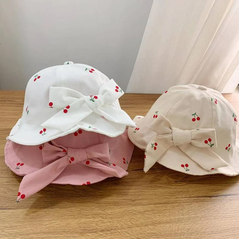 Chapéu de pescador para meninas de 1-3 anos, à prova de vento para primavera e outono, protege do sol e do vento, perfeito para brincar ao ar livre.