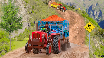 Farming Tractor Trolley Game Screenshot