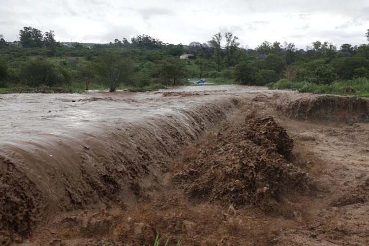 Heavy rain has destroyed several roads and bridges in many parts of Pietermaritzburg.